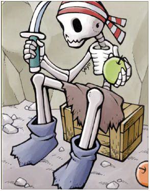 Pirate Skeleton Card