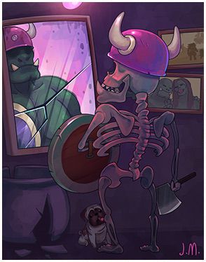 Orc Skeleton Card
