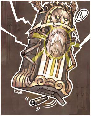 Ancient Clock Card