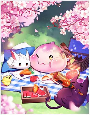 Sakura Poring Card