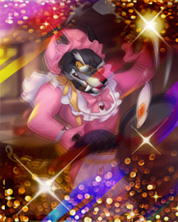 Alien Grandma Wolf Card