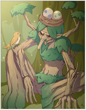 Wood Goblin Card