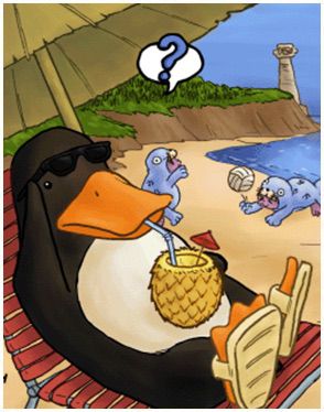 Beer Penguin Card