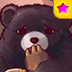 Zipper Bear★Card