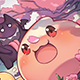 Peachy Poring Card