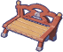 Sunset wooden chair