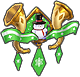 Glass Snowman Horn