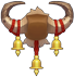 Cow head pendant