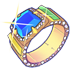 Sapphire Thumb Ring