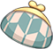 Peach pink coin purse
