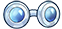 Pince-nez reading glasses