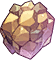 Concentrated iron ore rock