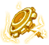 Pure gold toothed nail