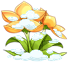 Snow-covered flowers