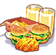 KFC Deluxe Chicken Dinner Meal Box