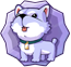 White Dog Medal