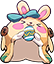 Painted Egg Bunny Hat
