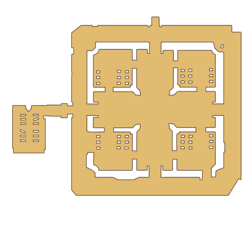 Glast Heim Churchyard map