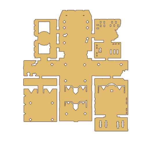 Glast Heim Hall map