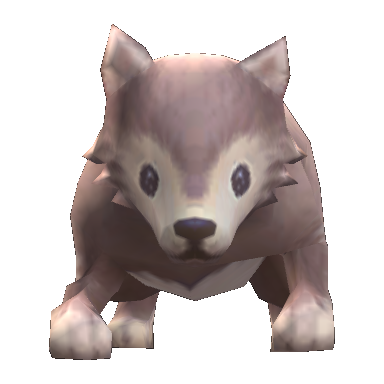 Desert Wolf Baby static pet preview